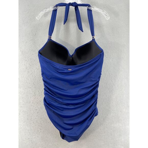 Victoria's Secret Swimsuit Sz 40DD The Unforgettable One‎ Piece Blue Formed Cups - Picture 7 of 11